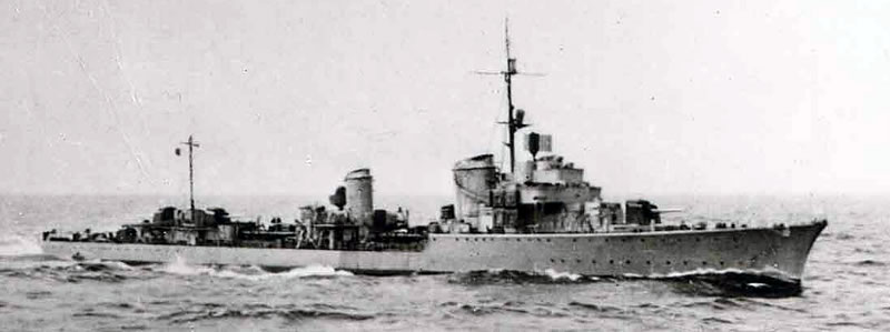 Эсминец германского флота Z27.